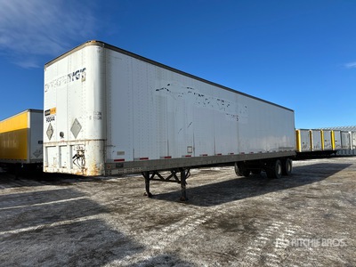1984 Fruehauf 48 ft x 102 in T/A Storage Van Trailer