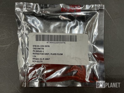 (2) C U Enterprises 200545-1 Fluid Flow Restrictor Units