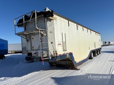 2010 Fericar LBC53 48 ft x 102 in Quad/A Drop Frame Live Bottom Open-Top Chip Trailer