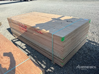 Quantity of (30) 1 in x 4 ft x 8 ft CSP/DFP No Stamp Sperrholz (Unused)