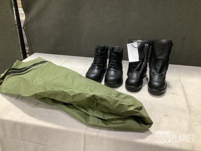 (28) Waterproofing Liners, (7) Pairs of Safety Boots & Assorted Items