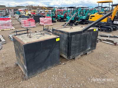 Quantity of (2) concrete counterweights