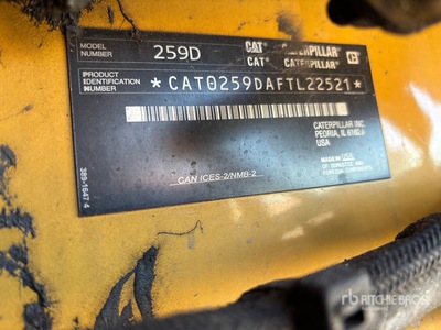 2019 Cat 259D を見 Compact Track Loader