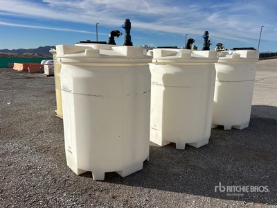 Quantity of (3) 300 gal Double Wall Mixing Water Tank