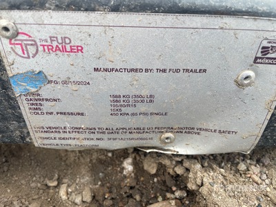 2024 FUD 12 ft S/A Food Concession Trailer