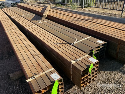 Quantity of (25) 2-1/4" SQ. BLK. SCH 10 21' LONG Pipe (Unused)