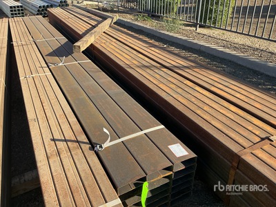 Quantity of (18) 2"X6" RECTANGLE BLK. 14 GA. 20' LONG Pipe (Unused)