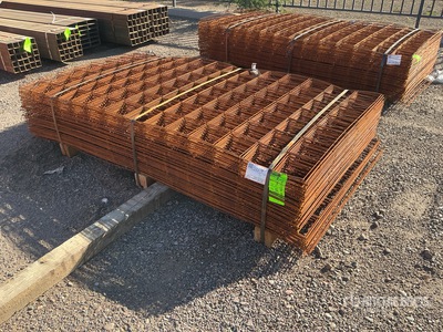Quantity of (100) 6" x 6" 42" x 84" Mesh Sheet Pipe (Unused)
