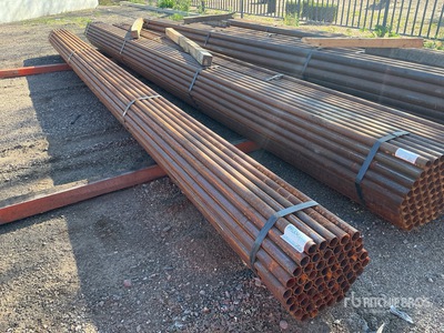 Quantity of (61) 15/8" OD. BLK. SCH 40 21' LONG Pipe (Unused)