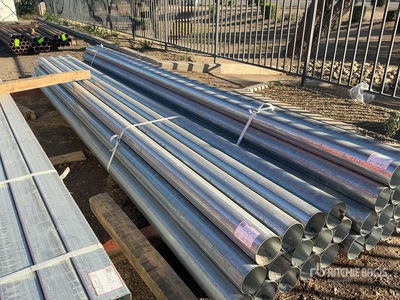 Quantity of (14) 5" OD. 11 GA. GALVANIZED 16' 3" LONG Pipe (Unused)
