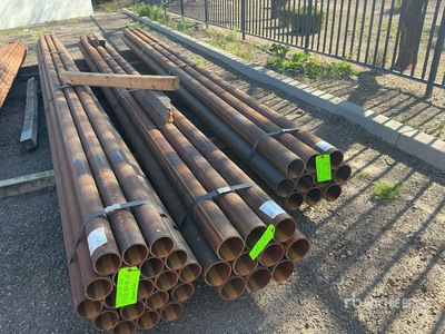 Quantity of (10) 4-1/2 in OD SCH 40 x 21 ft Pipe (Unused)