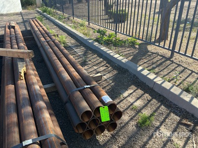 Quantity of (10) 4-1/2 in OD SCH 40 x 21 ft Pipe (Unused)