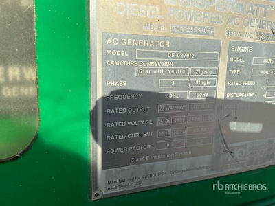 2015 Multiquip DCA25SSIU4FSG Groupe électrogène