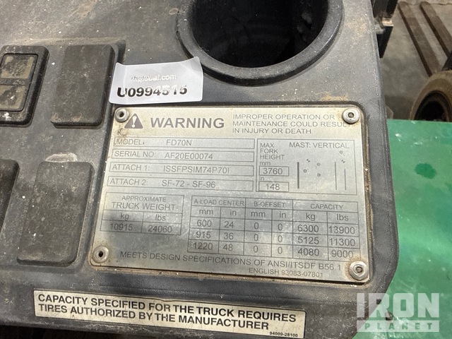 MONTACARGAS 2018 MITSUBISHI FD70N