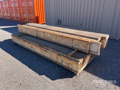 Quantity of (60) 2 1/2 in x 12 in x 11ft 6 in I Joist その他 - 店舗 & 倉庫