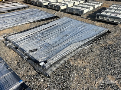 2026 SUNTOP S0720-1 20 ft Wrought Iron Bi-Parting Oprit Poort (Unused)