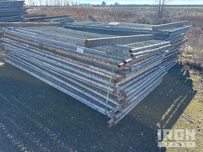 Quantity of (46) 12 ft x 4 ft Galvanized Fencing
