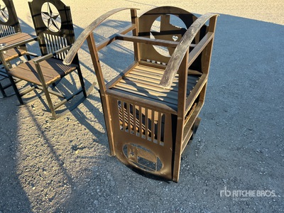 Quantity of (2) Big Daddy Metal Wildlife Rocking Chairs (Unused)