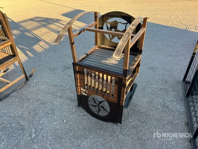 Quantity of (2) Big Daddy Metal Wildlife Rocking Chairs (Unused)