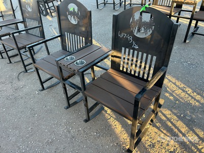 Big Daddy Double Seat Wildlife Rocking Chair with Cupholders (Unused)