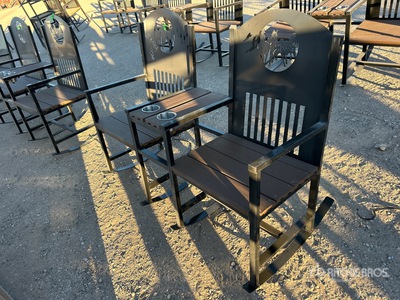 Big Daddy Double Seat Wildlife Rocking Chair with Cupholders (Unused)