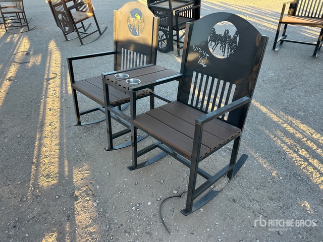 Big Daddy Double Seat Wildlife Rocking Chair with Cupholders (Unused ...