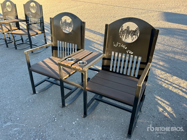 Big Daddy Double Seat Wildlife Rocking Chair with Cupholders (Unused ...