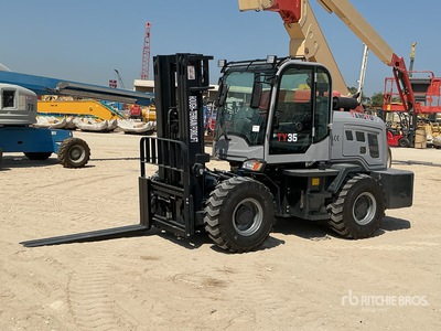 TANGYU TY3500 3.5 ton 4x4 Rough Terrain Forklift (Unused)
