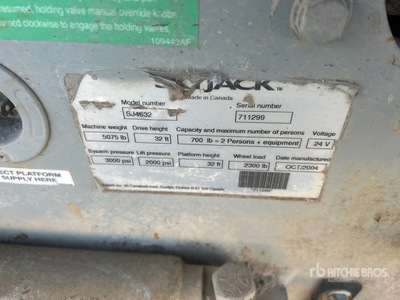 2004 Skyjack Electric منصة رفع متحركة