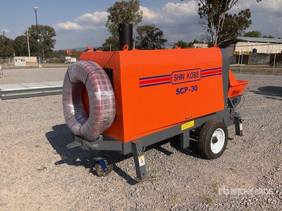 2025 Shin Kobe SCP-30 S/A Concrete Pump (Unused)