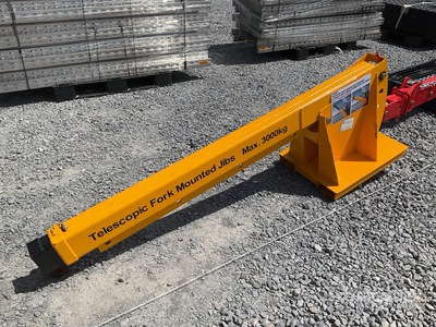 2025 3000KG Brazo Telescopico para Montacargas / Telescopic Fork Mounted Jib Lift Truck Forks (Unused)