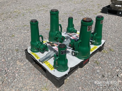 Quantity of (6) 2025 Lote de Gatos de Botella (Sin USar) / Screw Jack set Gato (Unused)