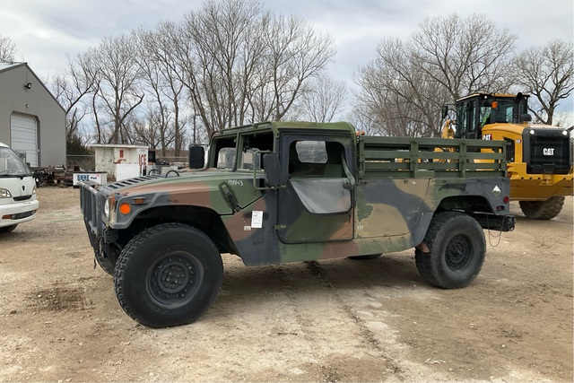 2002 AM General M1097A2 HMMWV 2 Door Soft Top w/Truck Body