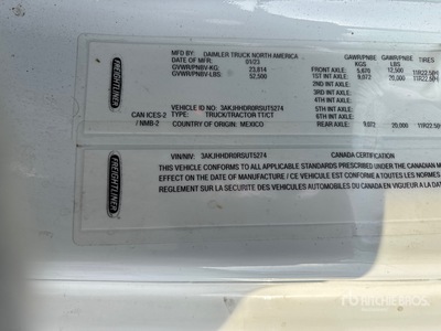 2024 Freightliner 6x4 T/A Sleeper Truck Tractor