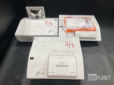 (3) Hitachi CP-AW312WN LCD Projectors