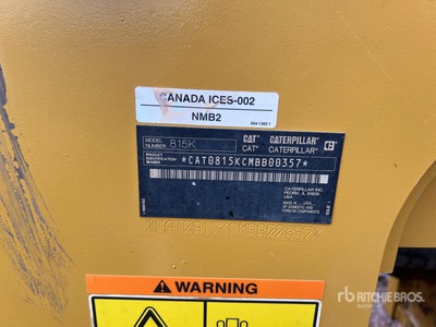 2018 Cat 815K Compactador de suelo