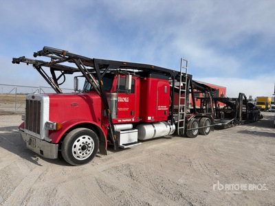 2007 Peterbilt 379 6x4 Sleeper Car Carrier Truck