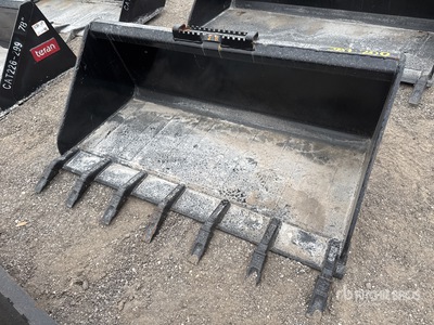 Teran BKT26260 60 in 0.46 cyd Skid Steer Bucket - Fits Cat 226-299 (Unused)