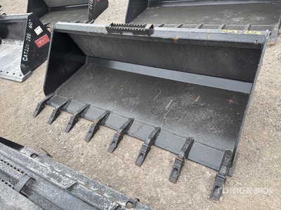 Teran BKT26272 72 in 0.59 cyd Skid Steer Bucket - Fits Cat 226-299 (Unused)