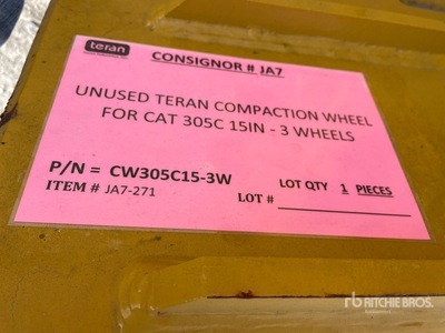 Teran CW305C15-3W Compaction Wheel エクスカベーター用アタッチメント - その他 (Unused)