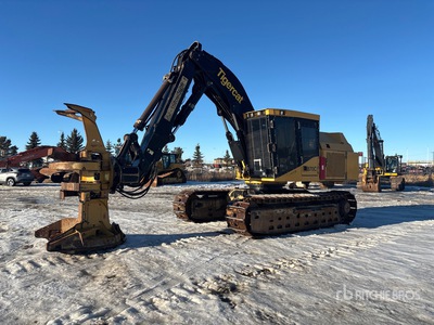 2015 Tigercat 870C を見 Feller Buncher - Track