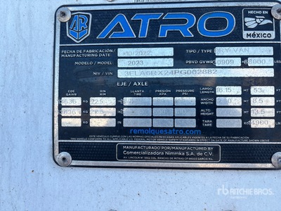 2023 Atro 53 ft T/A Gesloten aanhangwagen