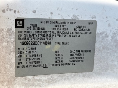 2008 Chevrolet Express 2500 Furgone cargo