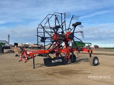 Kubota RA2584 25 ft 2-Point 2 Rotor Hay Rake