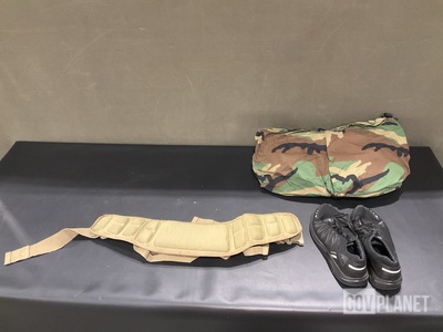 (2) Flyer’s Helmet Bags, (11) Pairs of Men’s Running Shoes & Assorted Items