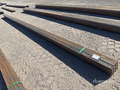 Quantity of (9) 2025 Kit Containers 25 ft 2.5 in O.D. Square الأنابيب