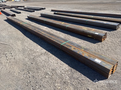 Quantity of (8) 2025 Kit Containers 25 ft 2 in x 6 in O.D. Rectangle الأنابيب