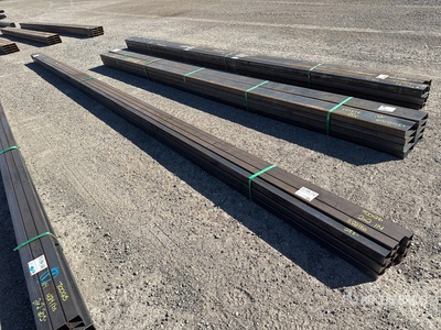 Quantity of (12) 2025 Kit Containers 24 ft 2 in x 2 in O.D. Square الأنابيب