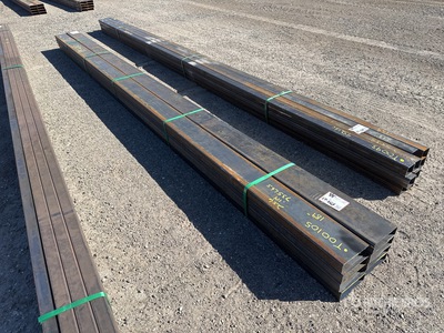 Quantity of (8) 2025 Kit Containers 16 ft 2 in x 6 in O.D. Rectangle الأنابيب