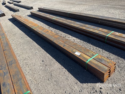 Quantity of (8) 2025 Kit Containers 20 ft 2 in x 6 in O.D. Rectangle الأنابيب